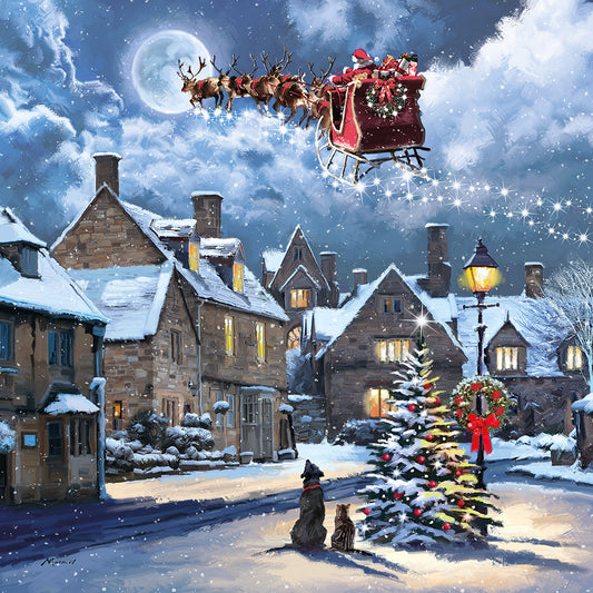 Christmas Cards Pack of 10 - Street Light