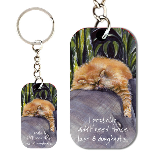 Persian Cat Keyring - by Little Dog Laughed