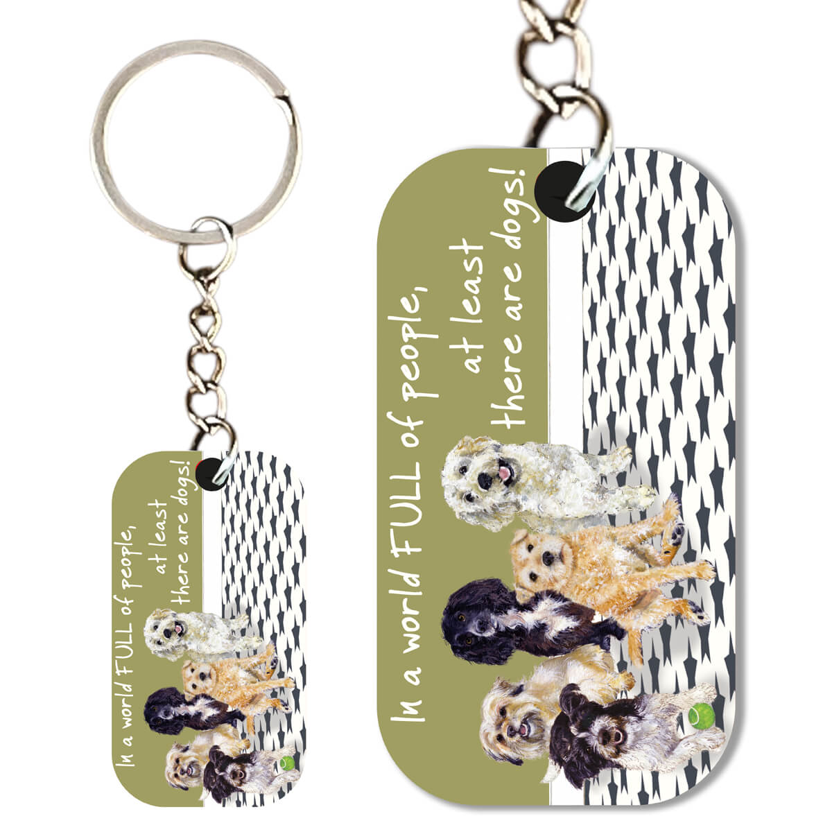 Dog Lovers Keyring - by Little Dog Laughed