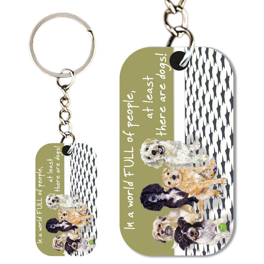 Dog Lovers Keyring - by Little Dog Laughed