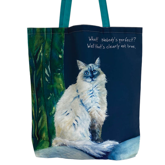 Ragdoll Cat Packable Tote Bag - by Little Dog Laughed