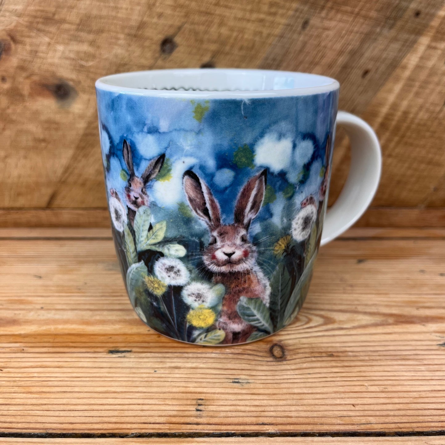 Rabbit Ears Up Mug - by Alex Clark
