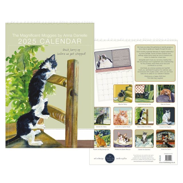 Magnificent Moggies 2025 Calendar - by Little Dog Laughed