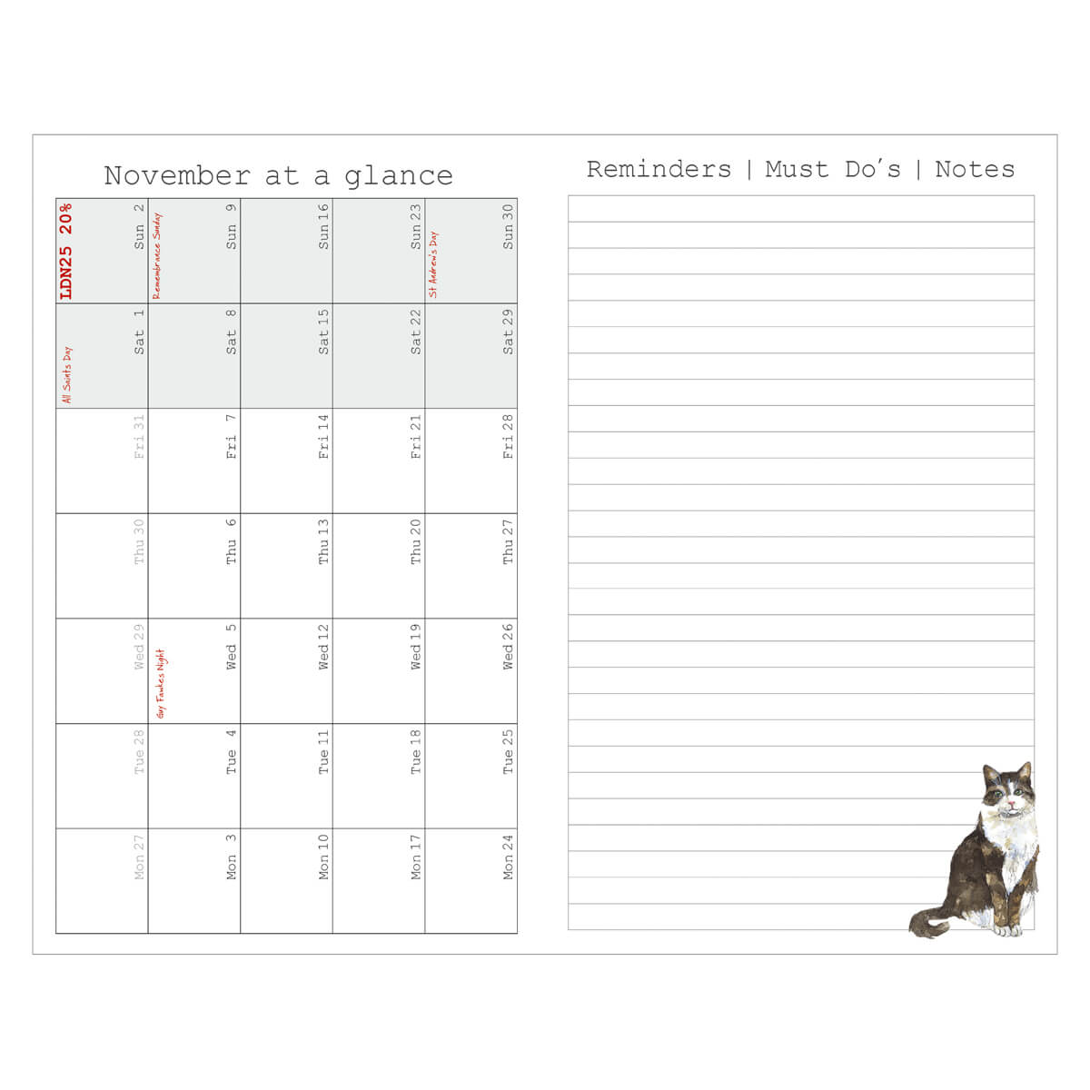 Magnificent Moggies 2025 Diary - by Little Dog Laughed