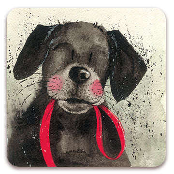 Red Lead Dog Coaster