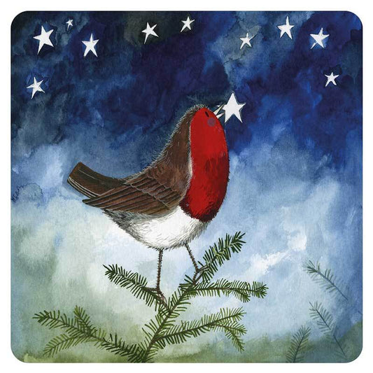 Robins and Stars Coaster - by Alex Clark