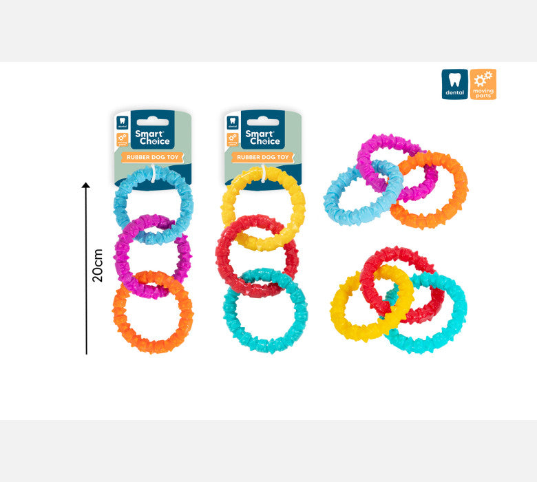Rubber Rings Dog Toy