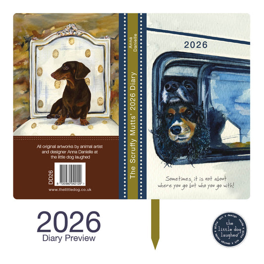 Scruffy Mutts 2026 Diary - by Little Dog Laughed