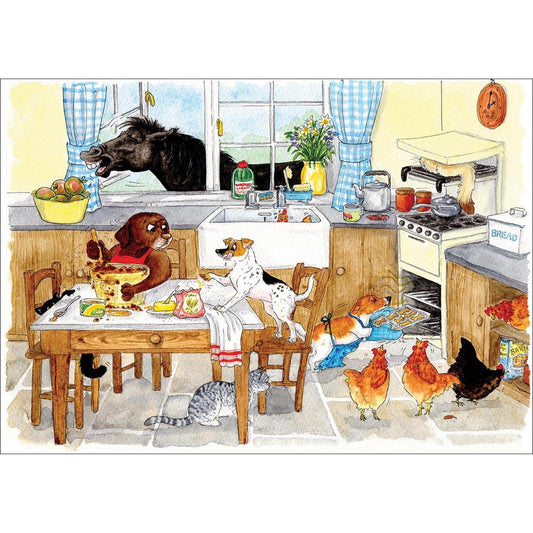 Too Many Cooks - Greeting Card