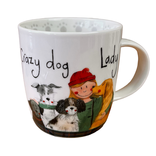 Crazy Dog Lady Mug - by Alex Clark