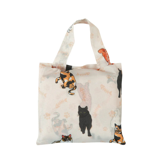 Eco Chic Foldable Shopper - Beloved White Cats