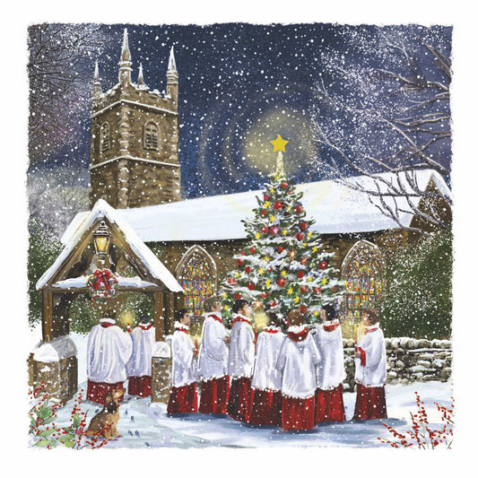 Christmas Cards Pack of 10 - Snowy Choir