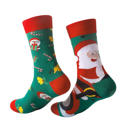 Organic cotton Christmas socks - green