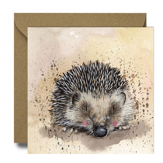 Harriet Hedgehog Greeting Card - by Alex Clark