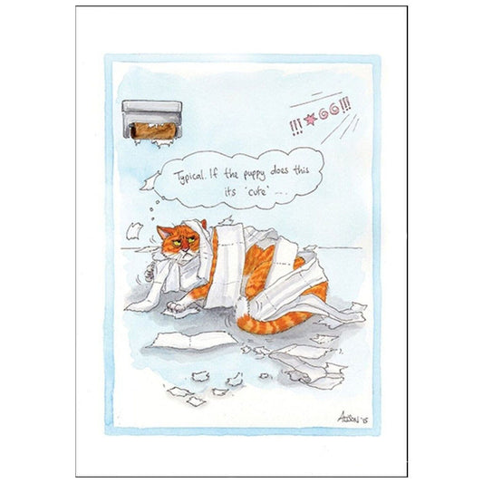 Andrex Cat - Greeting Card
