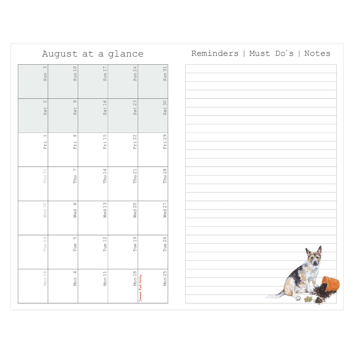 Scruffy Mutt 2025 Diary - by Little Dog Laughed