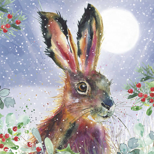 Christmas Cards Pack of 10 - Fluffy Hare