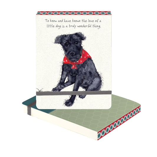 Patterdale Terrier Slim Notebook - Little Dog