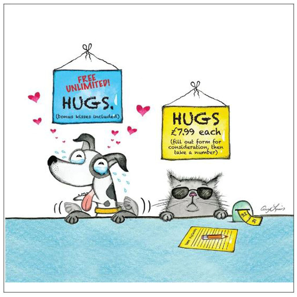 Free Hugs Greeting Card