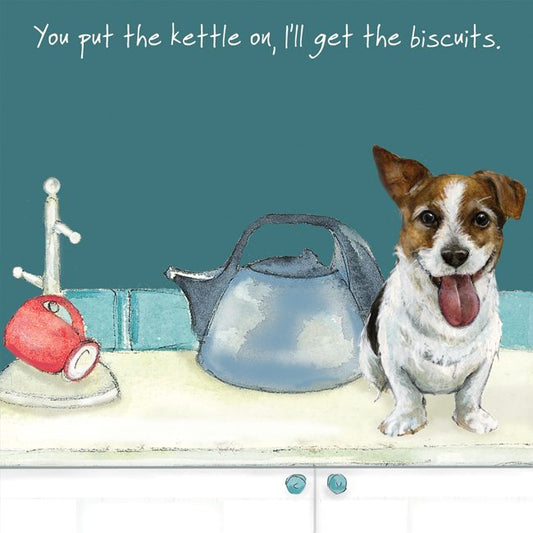 Jack Russell 'Kettle On' Greeting Card