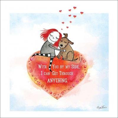 With you by my side Greeting Card